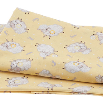 Sweet Dreams - Tossed Sheep Yellow 2 Yard Cut