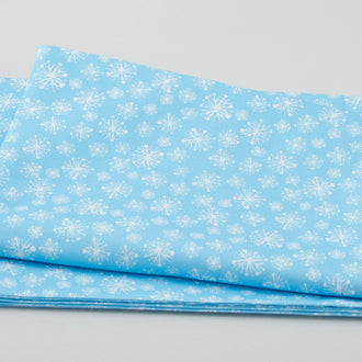 Most Wonderful Time of the Year - Snow Drops Blue 2 Yard Cut