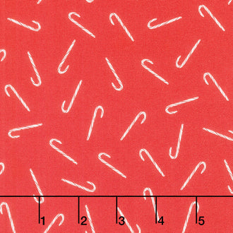 Noel - Candy Canes Red Yardage