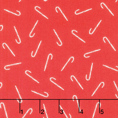 Noel - Candy Canes Red Yardage