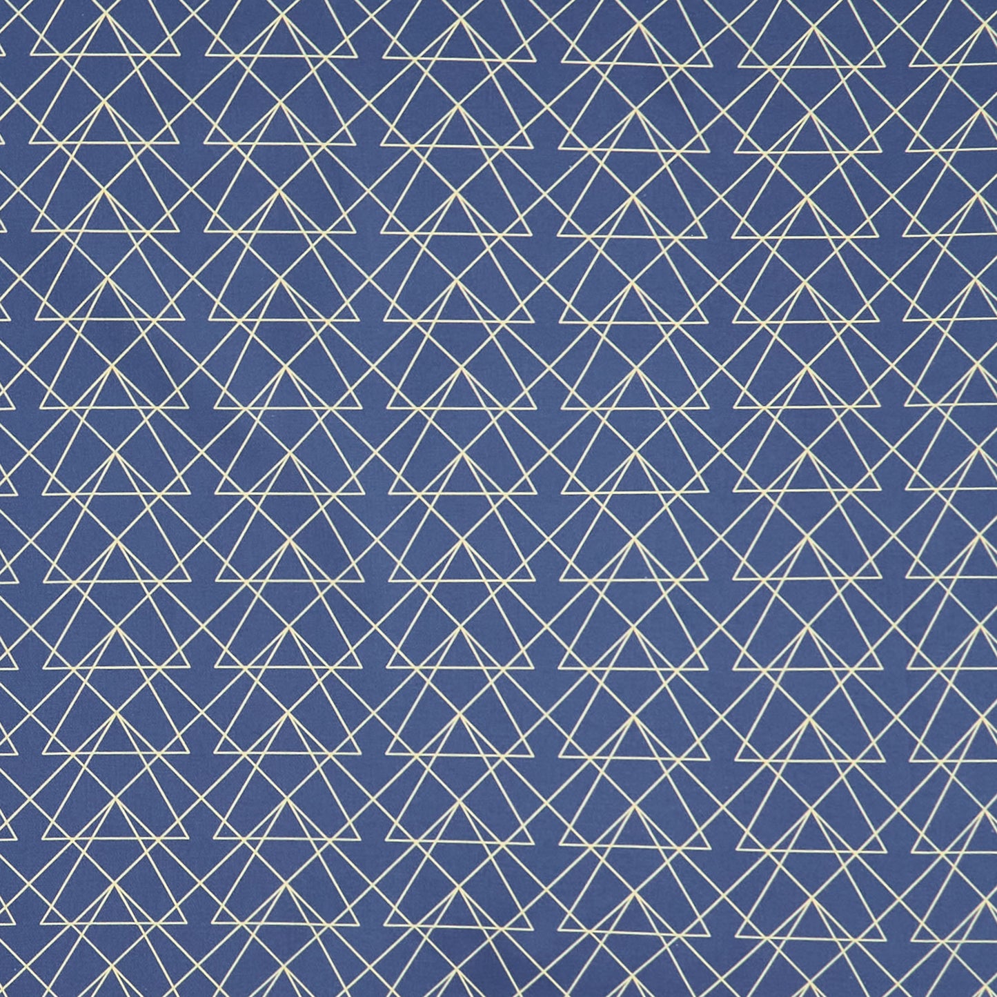 Autumn Triangle Geometric - Blue Denim Yardage Primary Image