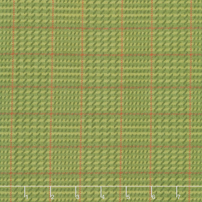 Autumn Gatherings Flannel - Acid Plaid Grass Yardage