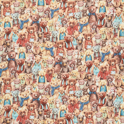 Much Loved Bear - Here, Bear And Everywhere Multi Yardage