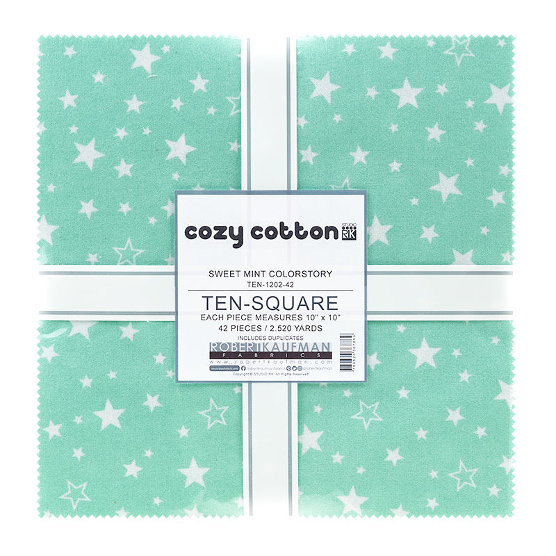 Cozy Cotton Flannels - Sweet Mint ColorstoryTen Squares Alternative View #1