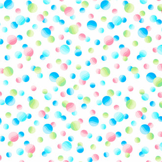 Picnic Pop! - Fizzy Bubbles Wow White Yardage