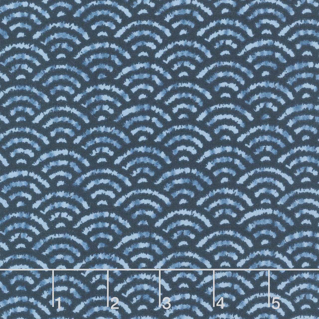 Shibori Blues - Waves Indigo Yardage Primary Image
