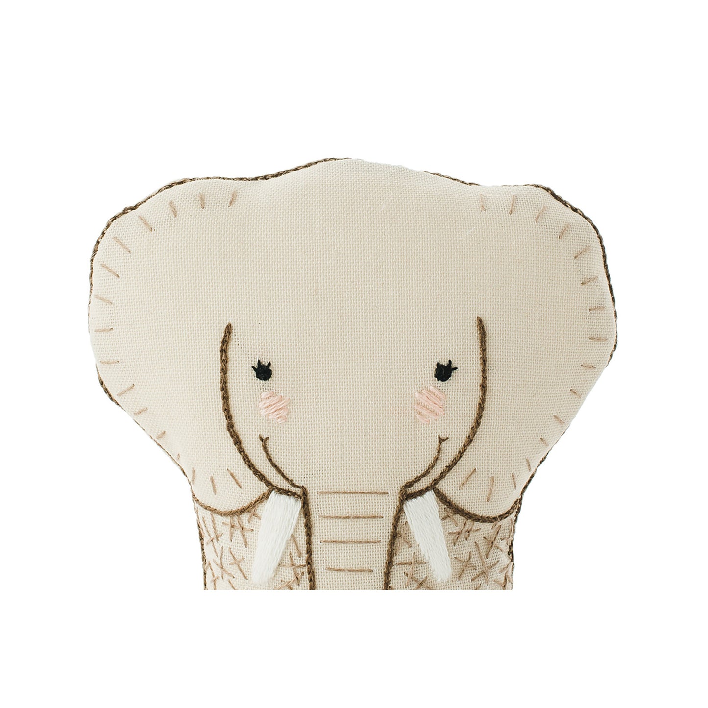 D.I.Y. Embroidered Doll Kit - Elephant Alternative View #1
