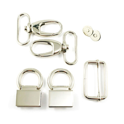 The Double Flip Shoulder Bag Hardware Kit - Nickel