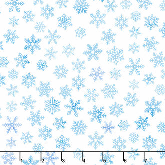 First Snow - Softly Falling Wintery Yardage