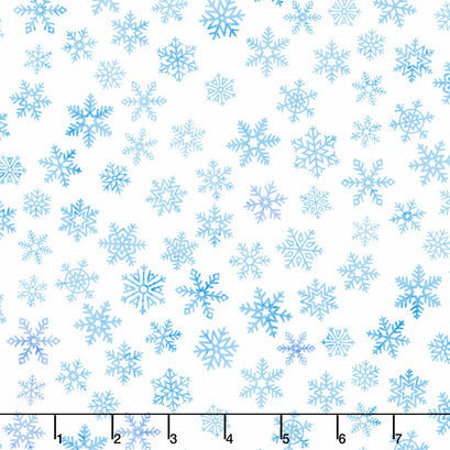 First Snow - Softly Falling Wintery Yardage