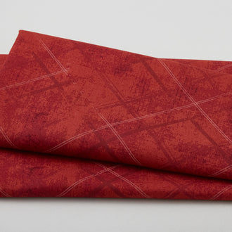 Time Spent - Distressed Basic Red 2 Yard Cut