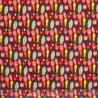 Vintage Kitchen - Turnips Brown Yardage