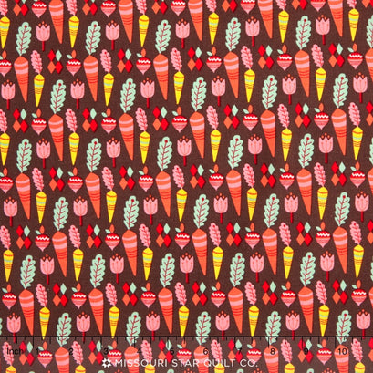 Vintage Kitchen - Turnips Brown Yardage