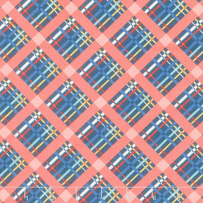 Forget-Me-Not - Bias Plaid Midnight Yardage