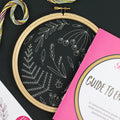 Black Wildwood Embroidery Kit Primary Image