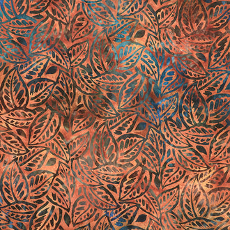 Artisan Batiks - Sun Forest Leaves Adobe Yardage