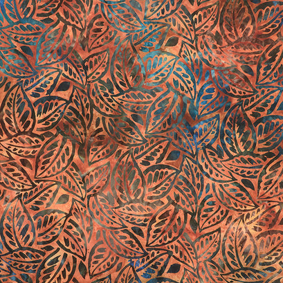 Artisan Batiks - Sun Forest Leaves Adobe Yardage