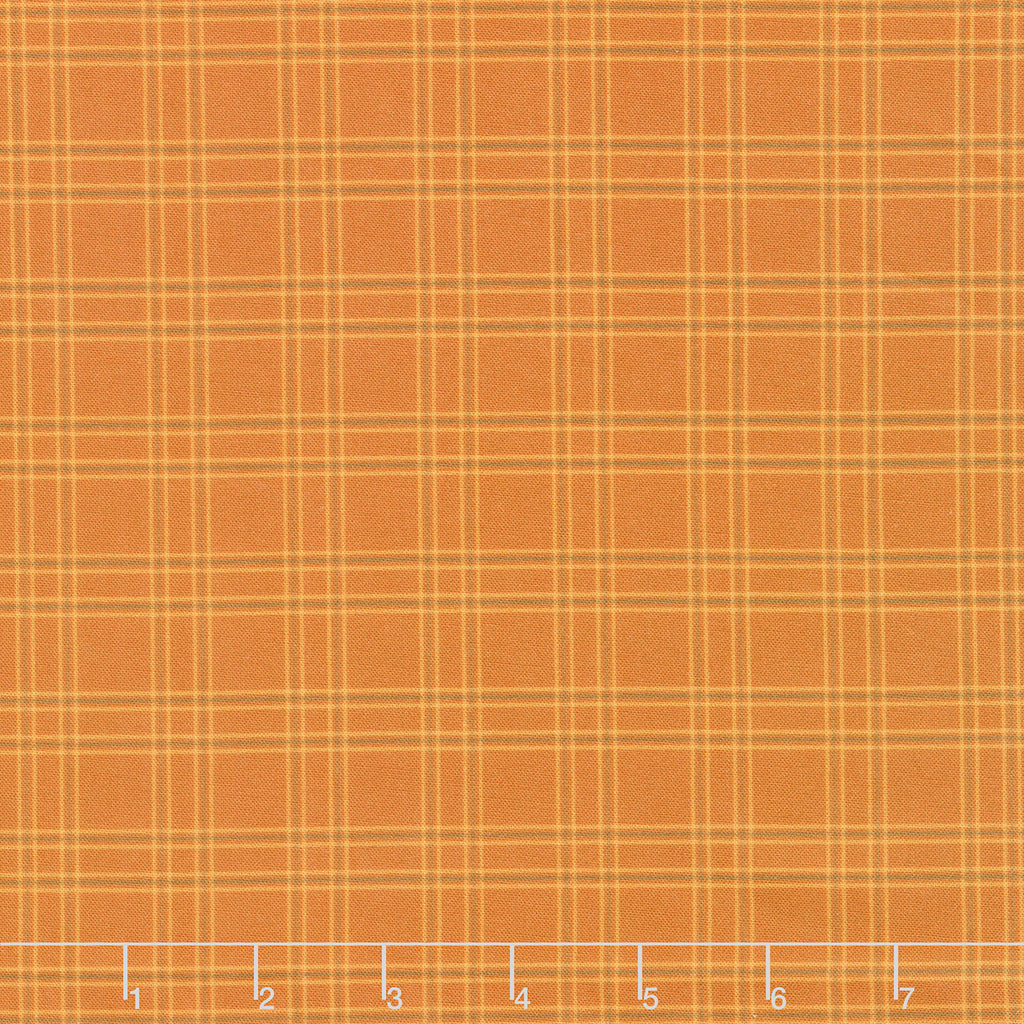Quilted Christmas Plaid - Brown Sienna Yardage Primary Image