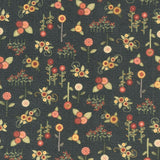 Home Sweet Home (Henry Glass) - Small Applique Flowers Black Yardage Primary Image