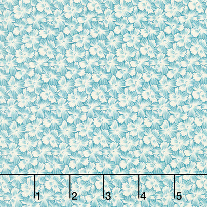 Sewing Basket - Aster Turquoise Yardage