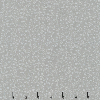 Floret - Tonal Floral Gray Yardage