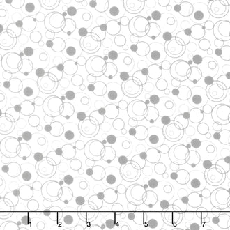 Effervescence - Circles Gray Yardage
