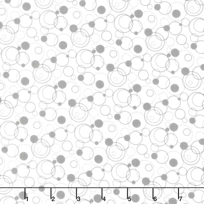 Effervescence - Circles Gray Yardage