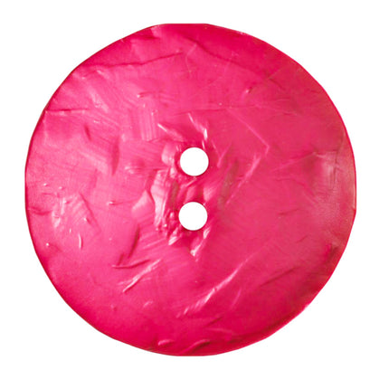 Round Polyamide 45mm Button - Dark Pink