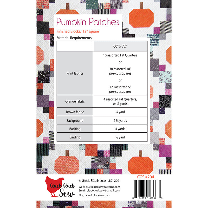 Digital Download - Pumpkin Patches Quilt Pattern Alternative View #1