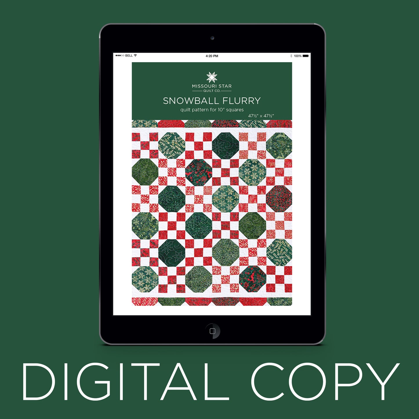 Digital Snowball Flurry Quilt Pattern by Missouri Star Primary Image