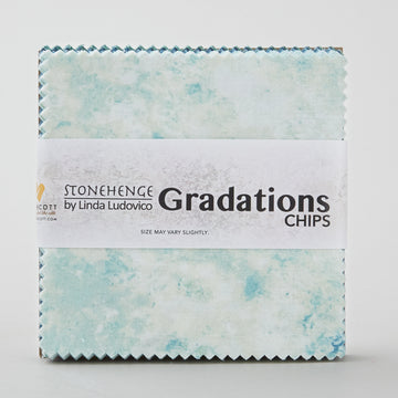 Stonehenge Gradations II - Blue Planet Chips (5" squares) Alternative View #1