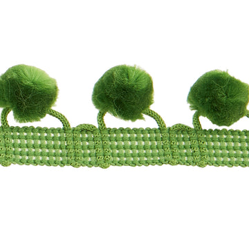 PomPom Fringe - Green 1-1/8" Primary Image