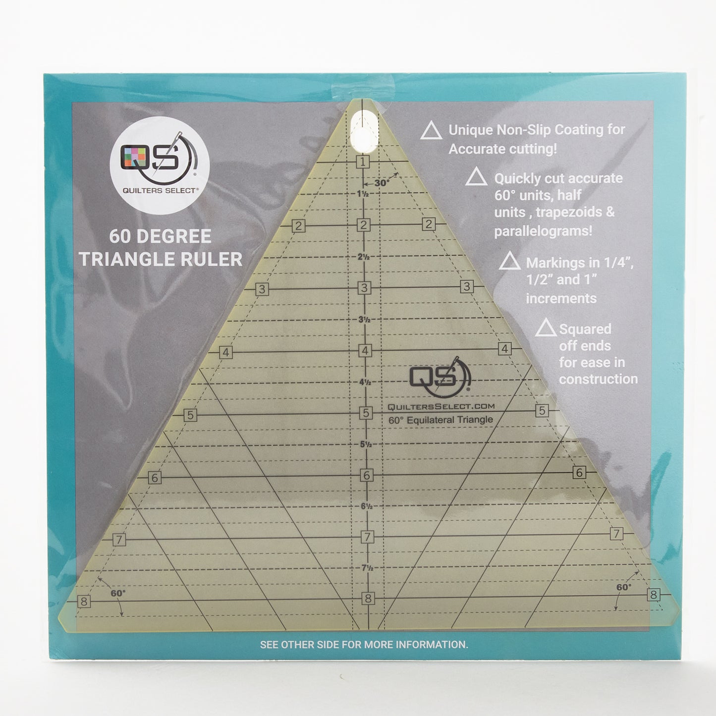 Quilters Select 60 Degree Triangle 8.5" Ruler Alternative View #1