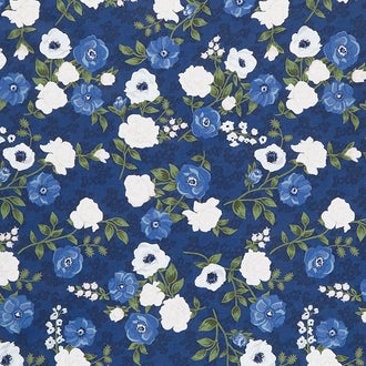 Sabrina - Fresh Cut Indigo Yardage
