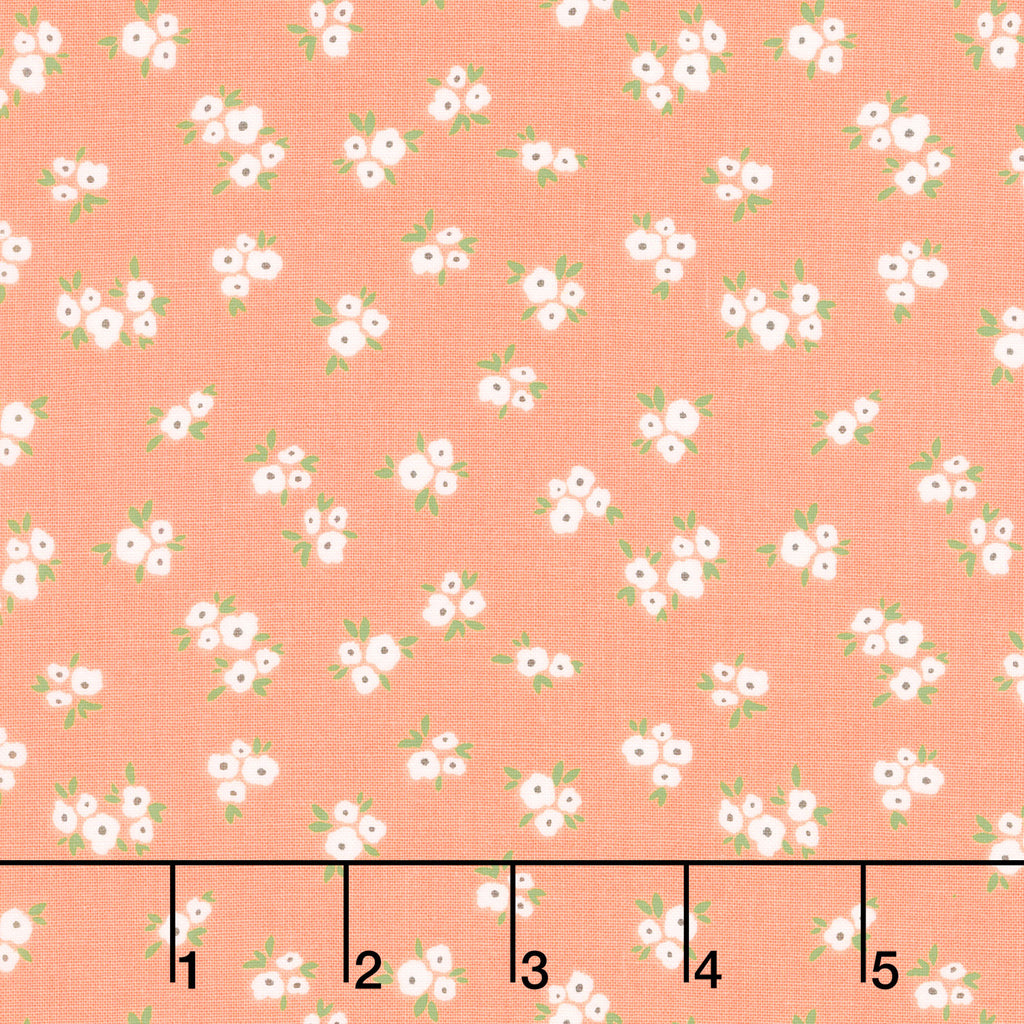 Homemade - Blossoms Coral Yardage Primary Image
