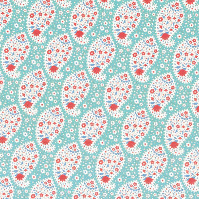 Jubilee - Teardrop Teal Yardage