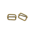 Emmaline 1" Wire Formed Strap Sliders - Set of Two Antique Brass Primary Image