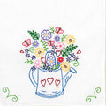 Watering Can Embroidery Table Runner