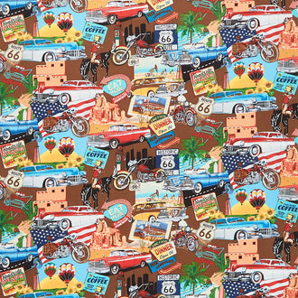 Life's a Kick - Scenic Route 66 Brown Yardage
