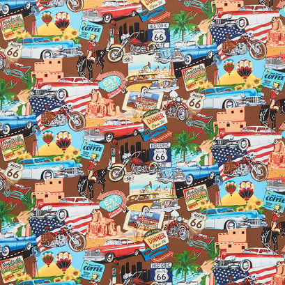 Life's a Kick - Scenic Route 66 Brown Yardage