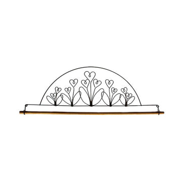 Flower Garden Quilt Hanger - 22" Gray Primary Image