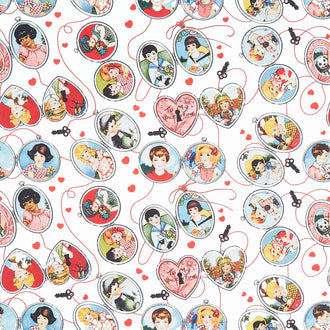 All My Heart - Key to My Heart White Yardage