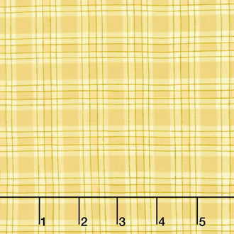 Zest For Life - Plaid Yellow Yardage