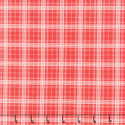 Farmhouse Summer - Plaid Red Yardage