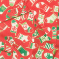 Holiday Charms - Holiday Colorstory Stockings Crimson Metallic Yardage