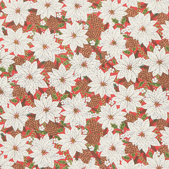 Holly Berry Tree Farm - Poinsettia Berry Red Yardage