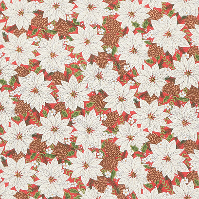 Holly Berry Tree Farm - Poinsettia Berry Red Yardage