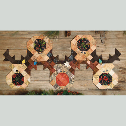 Button Reindeer Table Runner Pattern Pak Plus