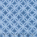 Shibori Blues - Geometric Blue Yardage Primary Image