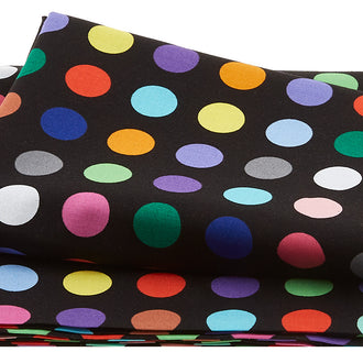 Never Enough Dots Favorites Big Dots Black 2 Yard Cut